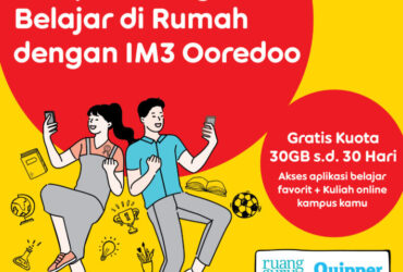 Indosat Ooredoo kasih kuota gratis 30GB di platform belajar online