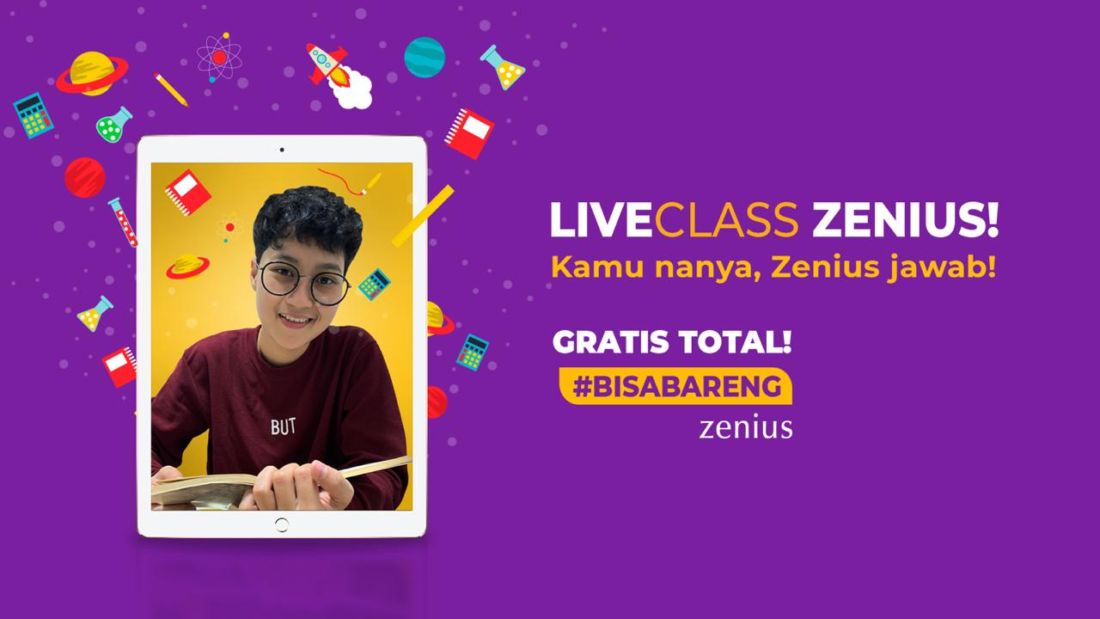 Zenius buka kelas Live Teaching