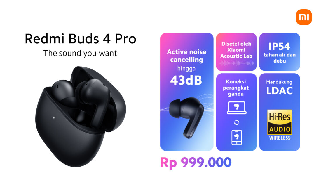 Redmi Buds 4 Pro Resmi Hadir di Indonesia