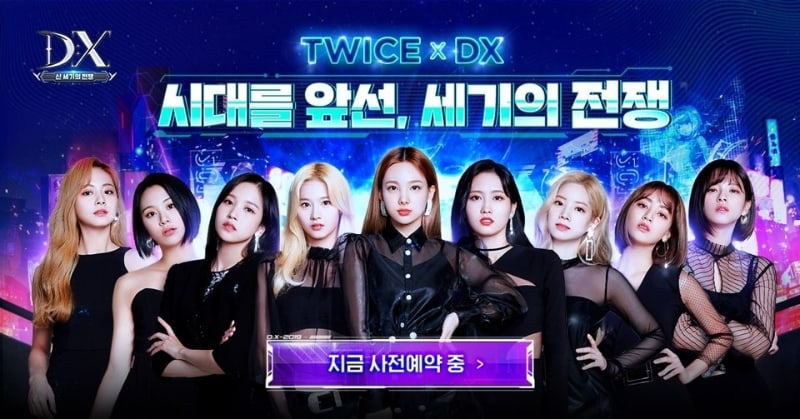 Saat Girlband Twice beraksi di game DX: War of the New Century