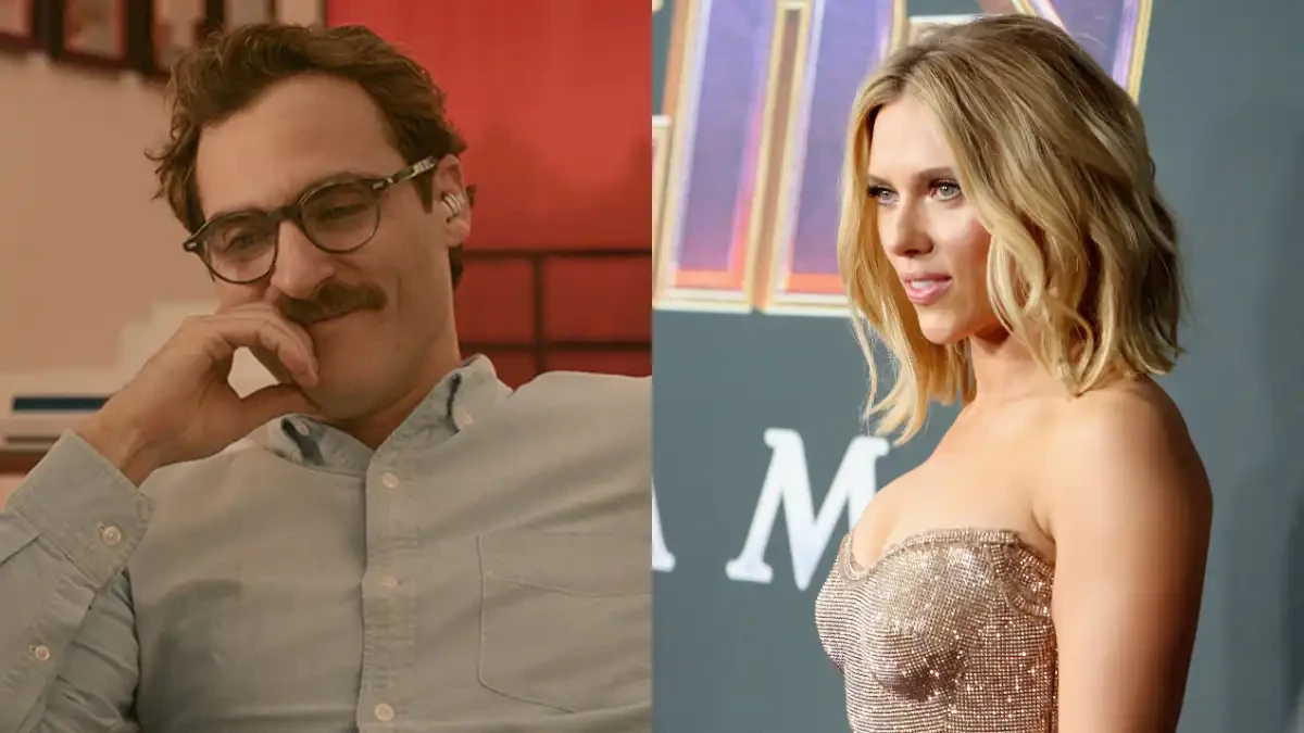 Joaquin Phoenix dan Scarlett Johansson dalam film Her 