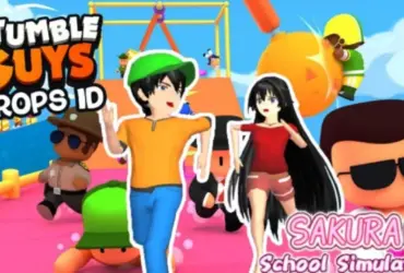 Stumble Guys di Sakura School Simulator