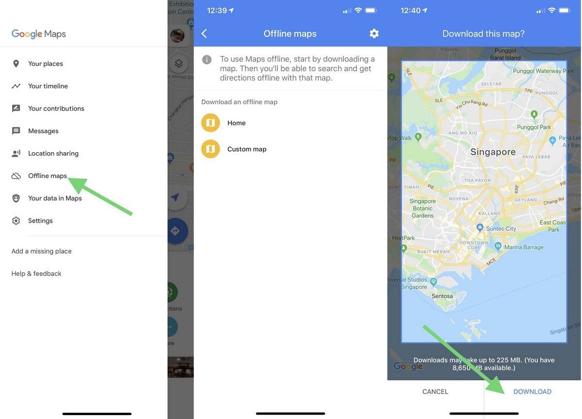 how to google maps offline 1