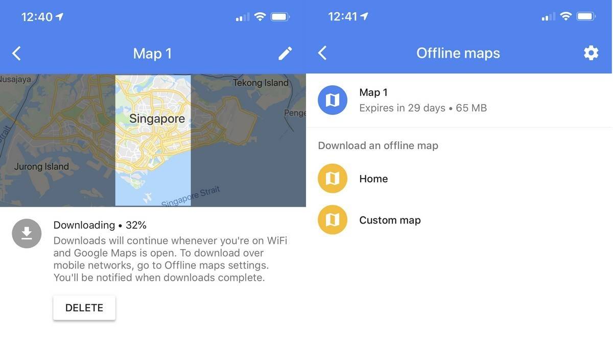 how to google maps offline 2