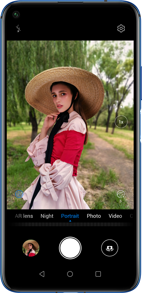 huawei nova 5T bokeh effect